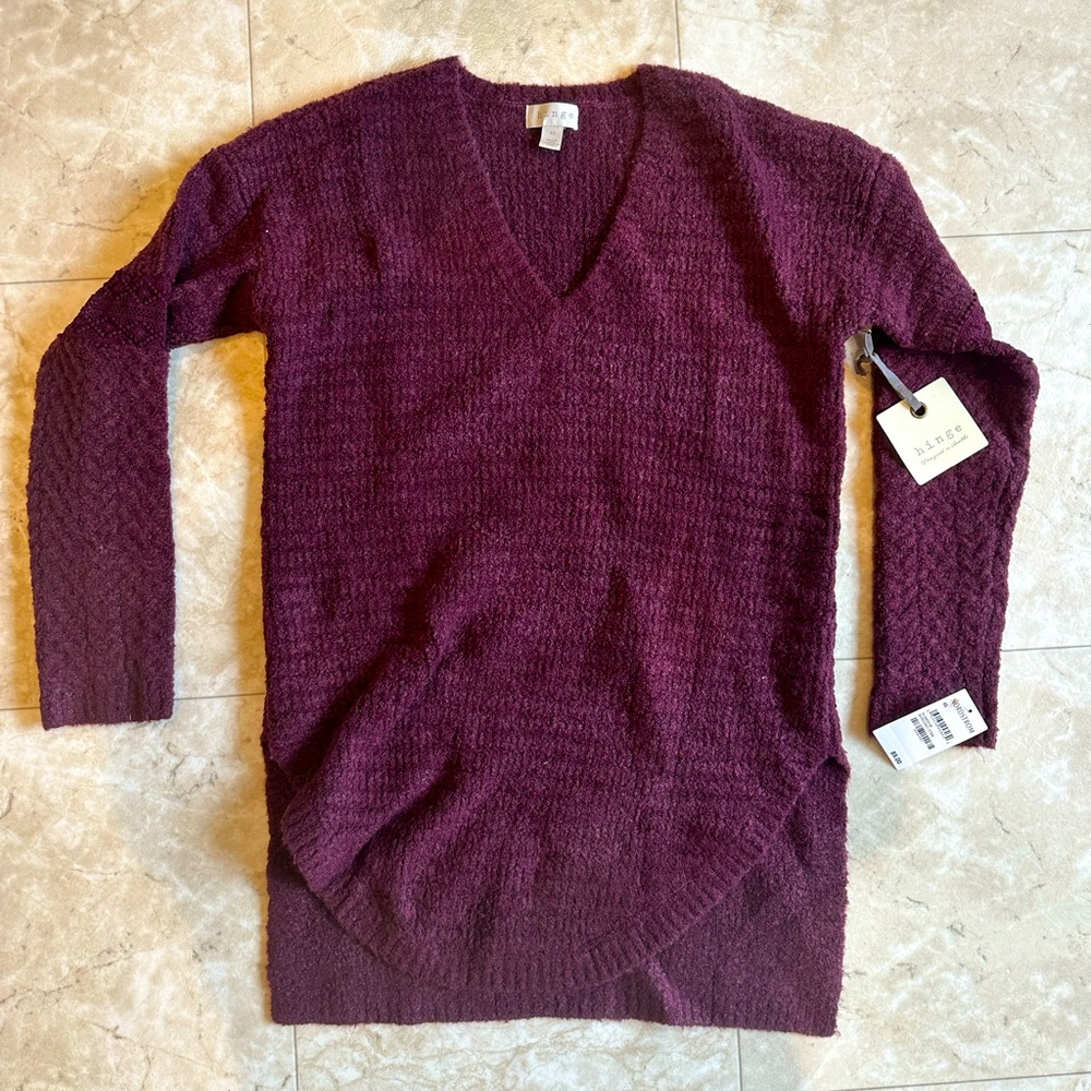 Hinge Sweater - Mauve - Size XS but runs oversized